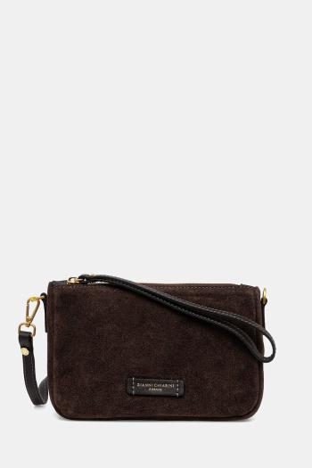 Semišová kabelka Gianni Chiarini NORA POUCH hnedá farba, BS.10224.CM