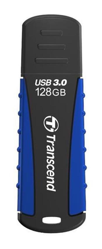 TRANSCEND Flash Disk 128GB JetFlash®810, USB 3.0 (vodeodolný, nárazuvzdorný) (R:90/W:40 MB/s) čierna/modrá