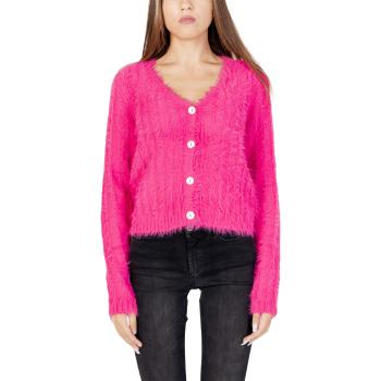 Vero Moda  10291092 - VMLAPOILU LS V-NECK BOO REP  Vesty bez rukávov/Cardigany Červená