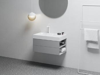 Skrinka pod umývadlo bez umývadla Ravak Lite 80 x43x45 cm smoke grey X000001889