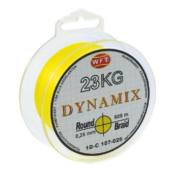 Wft splietaná šnúra round dynamix kg žltá 150 m - 0,25 mm 23 kg