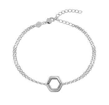 BREIL Dvojitý oceľový náramok pre ženy Hexagonia TJ3509