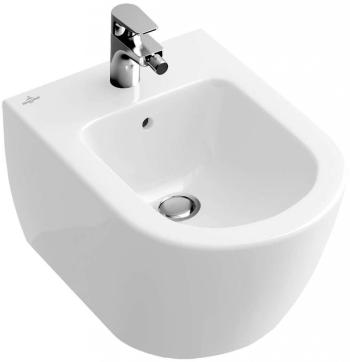 VILLEROY & BOCH - Subway 2.0 Závesný bidet s prepadom, 375x565 mm, alpská biela 54000001