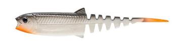 Savage gear gumová nástraha cannibal minnow v-tail white black - 15 cm 22 g