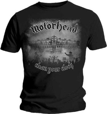 Motörhead Tričko Clean Your Clock B&W Unisex Black S