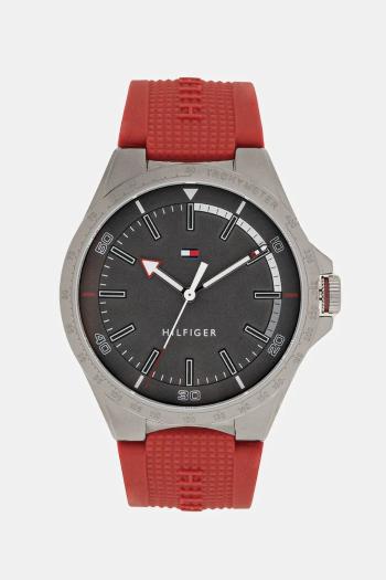 Hodinky Tommy Hilfiger pánske, červená farba, 1791527