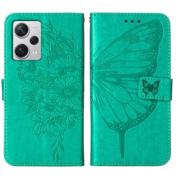 ART BUTTERFLY Peňaženkový kryt Xiaomi Redmi Note 12 Pro+ 5G zelený