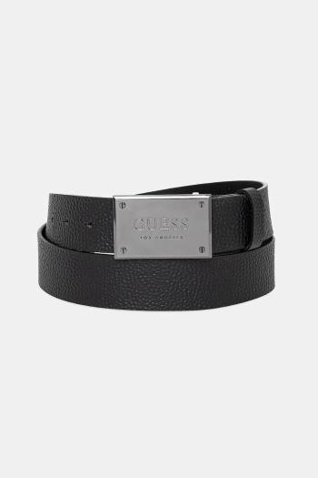 Kožený opasok Guess pánsky, čierna farba, BMGRTU P5140