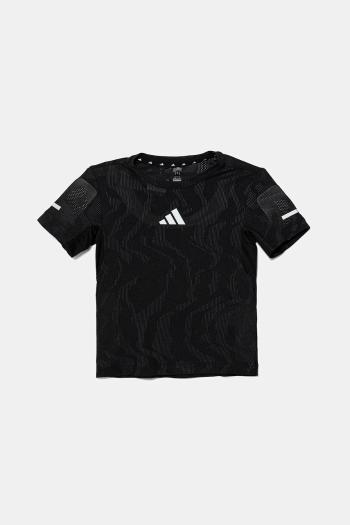 Detské tričko adidas čierna farba, s potlačou, JJ4997