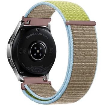 Eternico Airy Universal Quick Release 20 mm Biscuit Gold and Blue edge (AET-UN20AY-BiGoB)