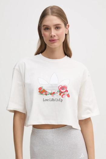 Tričko adidas Originals Nelson dámske, béžová farba, JC8334