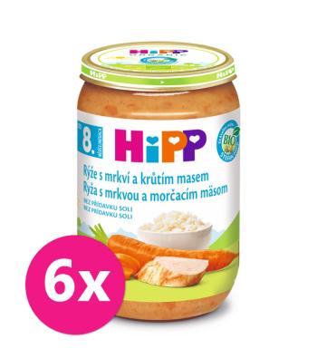 6x HiPP Ryža s mrkvou a morčacím mäsom (220 g) - mäsovo-zeleninový príkrm