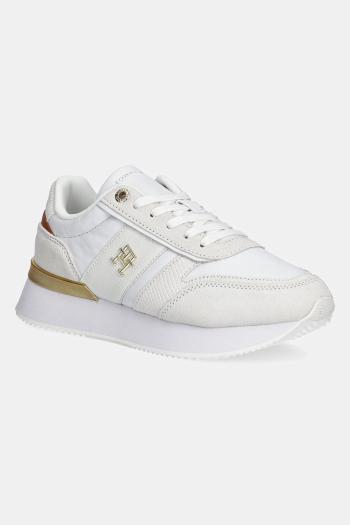 Kožené tenisky Tommy Hilfiger TH FASHION RUNNER biela farba, FW0FW08475