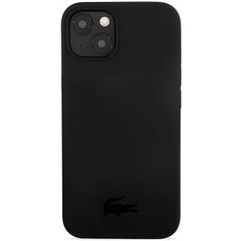 Lacoste Liquid Silicone Glossy Printing Logo Kryt pre Apple iPhone 13 Black (LCHCP13MSK)