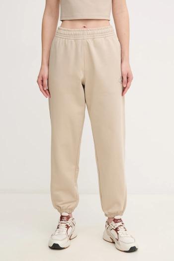 Tepláky Calvin Klein Jeans dámske, béžová farba, jednofarebné, LV047B235G