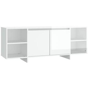 SHUMEE biely s vysokým leskom 130 × 35 × 50 cm (809590)