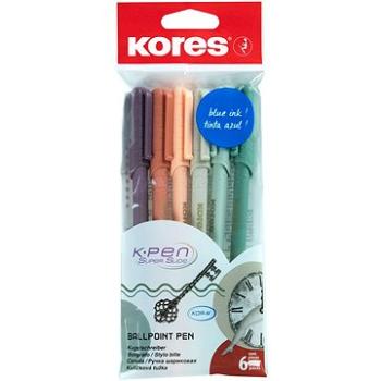 KORES K0 Pen Vintage Style, M-1 mm, mix farieb – balenie 6 ks (37067)
