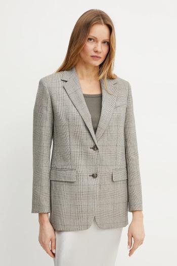 Sako Weekend Max Mara hnedá farba, jednoradové, vzorované, 2515041101600