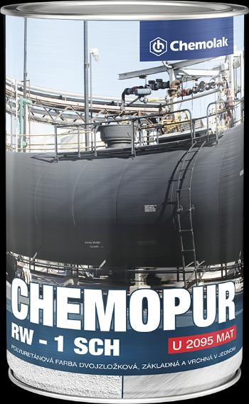 CHEMOPUR RW U 2095 - Matná dvojzložková polyuretánová farba RAL 7037 - prachová šedá 8 L