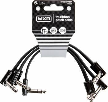 Dunlop MXR DCISTR06R Ribbon TRS Cable 3 Pack 15 cm Zalomený - Zalomený Patch kábel