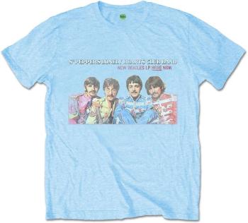 The Beatles Tričko LP Here Now Unisex Light Blue XL