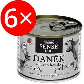 Falco Sense Dog daniel a hovädzie 200 g 6 ks (8594725086040)