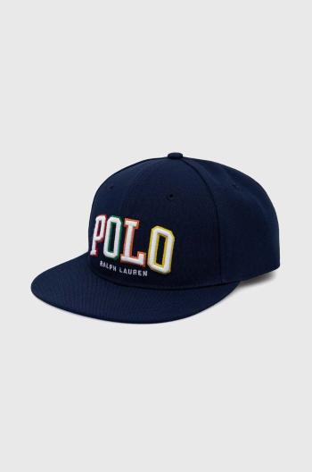 Šiltovka Polo Ralph Lauren tmavomodrá farba, s nášivkou