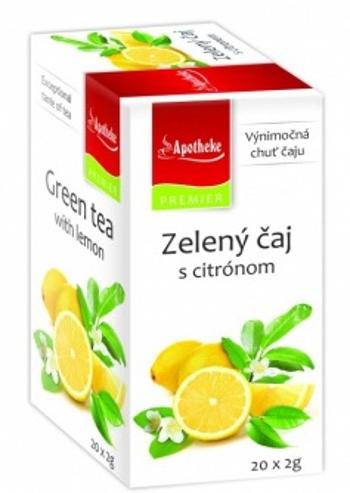 APOTHEKE Premier Selection zelený čaj s citrónom 20 x 2 g