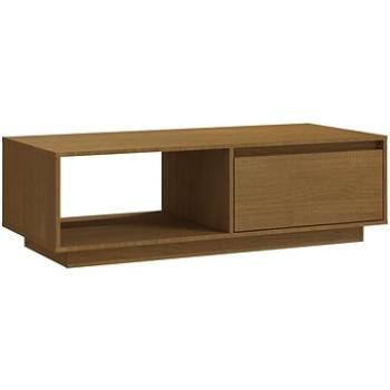 SHUMEE Konferenčný stolík medovo hnedý 110 × 50 × 33,5 cm masívna borovica, 809885