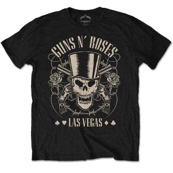 Guns N’ Roses tričko Top Hat, Skull & Pistols Las Vegas  one_size