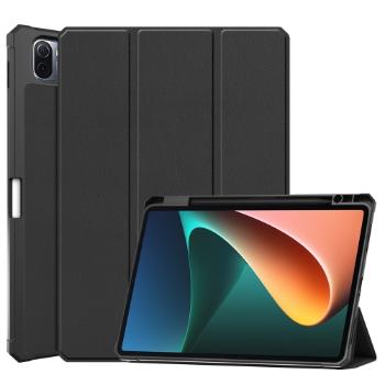 LEATHER Zaklápací obal Xiaomi Pad 5 / Xiaomi Pad 5 Pro čierny