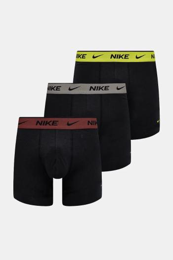 Boxerky Nike 3-pak pánske, čierna farba, 0000KE1007