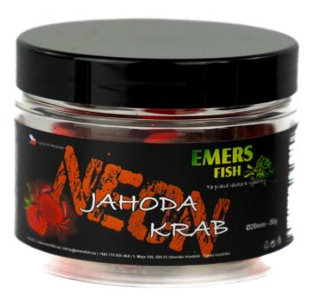 Emersfish boilie neonky jahoda krab 50 g - 24 mm