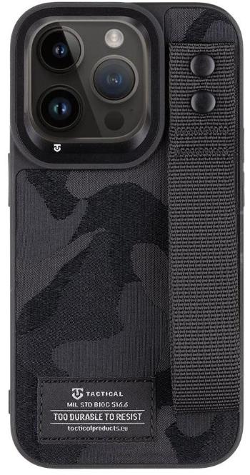 Telefon tok Tactical Camo Troop Drag Strap Kryt pro Apple iPhone 14 Pro Black