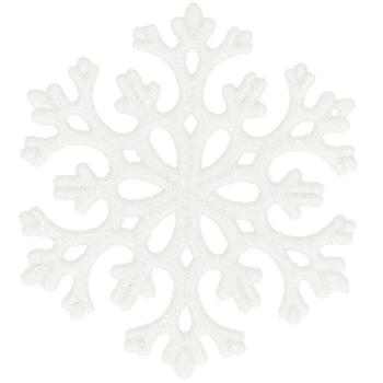 Springos Karácsonyi dekoráció "Hópihe" 6 cm 8 db.