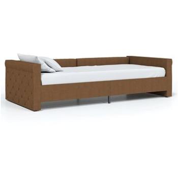 Váľanda s USB hnedá, textil 90 × 200 cm, 337197