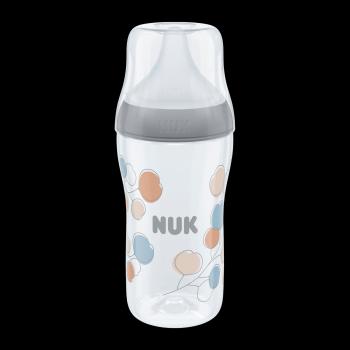 NUK Perfect Match fľaša s kontrolou teploty, šedá 260 ml