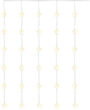 Fényfüzér EMOS LED karácsonyi függöny - csillagok, 120x90 cm, kültéri és beltéri, meleg fehér, időzítővel