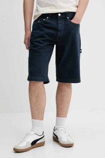 Šortky Tommy Jeans tmavomodrá farba, DM0DM21951