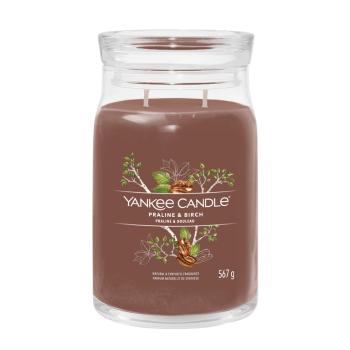 Yankee Candle Aromatická sviečka Signature sklo veľké Praline & Birch 567 g