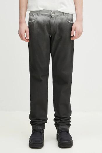 Rifle Marcelo Burlon Gradient Dnm Low Waist Pants Black White pánske, CMYA03AS25DEN0011001