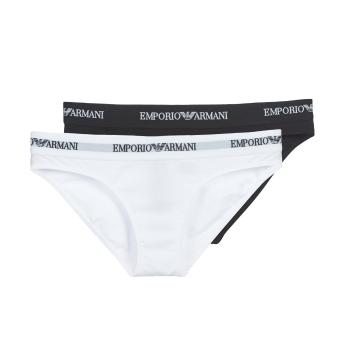 Emporio Armani  CC317-PACK DE 2  Klasické nohavičky Čierna