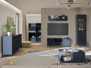 Style obývacia izba indigo modrá