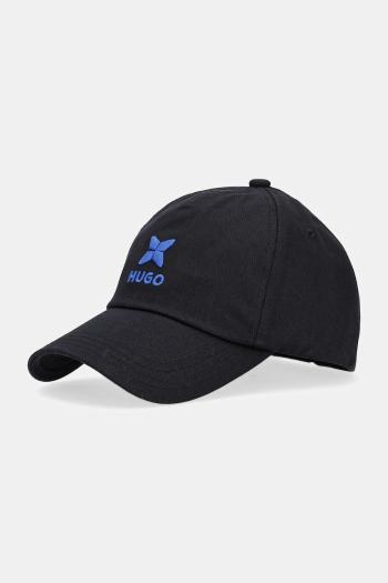 Bavlnená šiltovka Hugo Blue čierna farba, 50544441