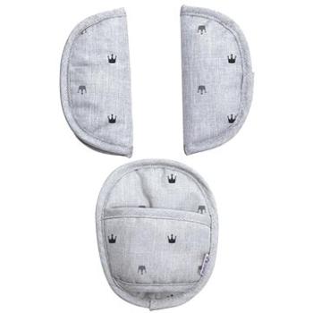 Dooky chránič pásů Universal Pads Light Grey Crowns (5038278001721)