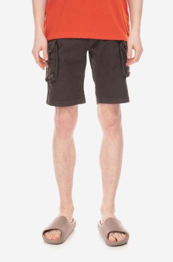 Šortky Alpha Industries Crew 176203.136-grey, pánske, šedá farba