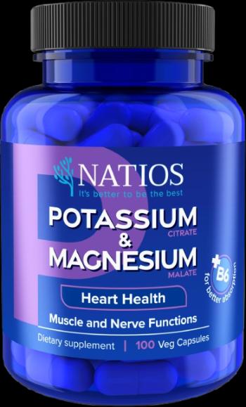 NATIOS Potassium and Magnesium + B6 100 kapsúl