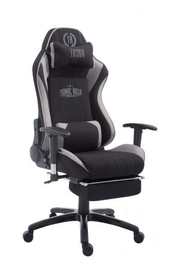 Gamer szék BHM Germany Racing Shift, textil, fekete/szürke