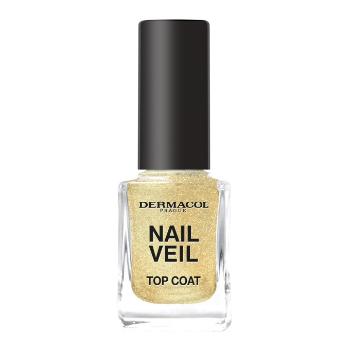 Dermacol Lak na nechty Sparkling Beach Nail Veil (Top Coat) 11 ml