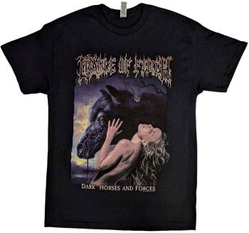 Cradle Of Filth Tričko Dark Horses Back Print Unisex Black 2XL